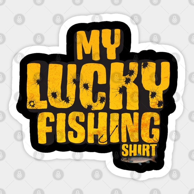 My Lucky Fishing Costume - Freshwater Fish Bass Sticker by PinkyTree